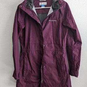 Columbia purple raincoat small